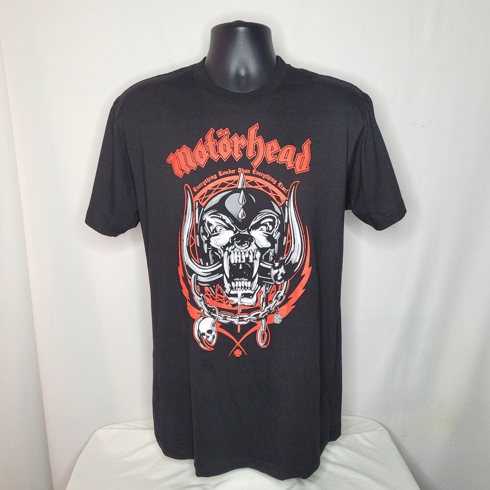Motorhead Black Lightning Wreath Band Tee Size L